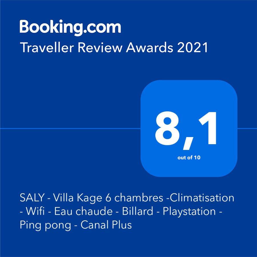 Saly - Villa Kage 6 Chambres -Clim-Wifi-Eau Chaude-Billard-Babyfoot-Ping Pong-Canal - Electricite Non Comprise מראה חיצוני תמונה